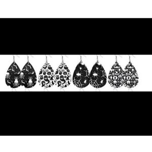 4 Pair Happy Halloween Earrings